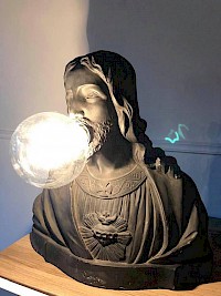 Jesus Christ bubble table lamp