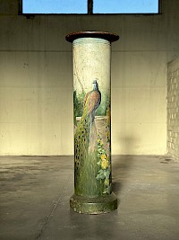 Victorian-Inspired Peacock Pedestal