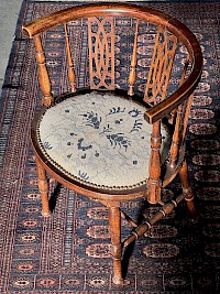 Tub Chair with New Upholstery