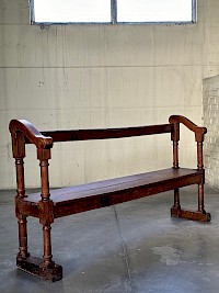 19th century oak bench