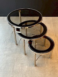 Hollywood regency nesting tables