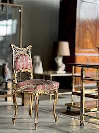 Golden Rococo Barbie Chair