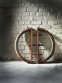 19th century Madeira wine barrel stabilisation ring