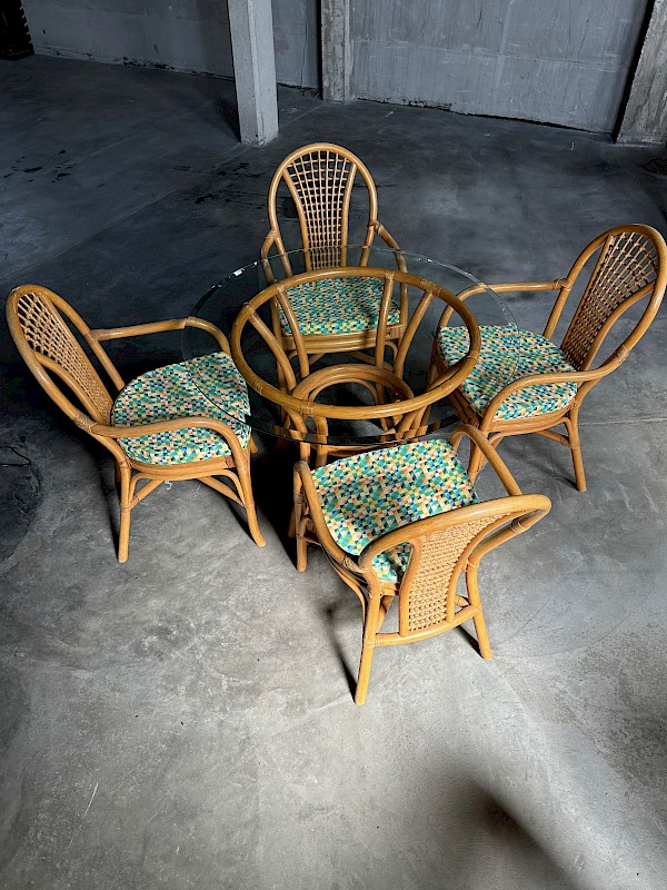 Manou rattan bohemian orangerie ensemble