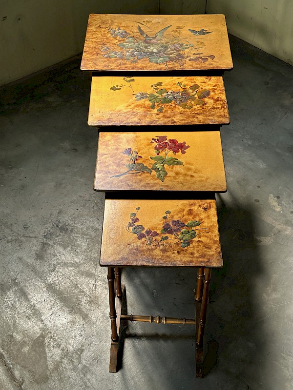 French Liberty style Art Nouveau coffee tables "gigognes" 1910