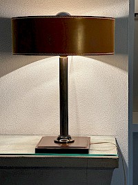 Square Base Table Lamp from Jacques Adnet for ILG