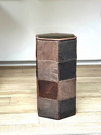 Leather pedestal by De Sede (DS 47 series)