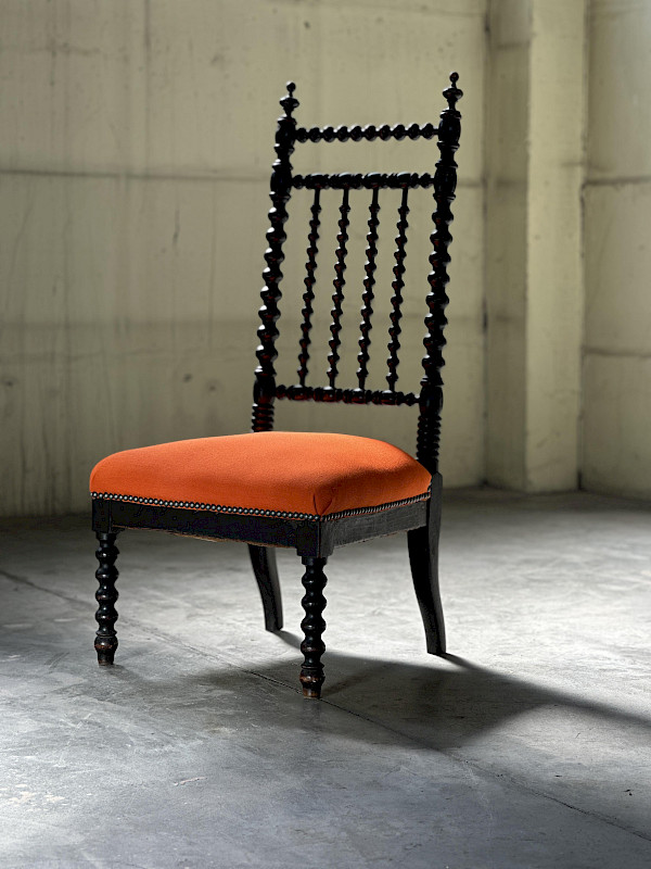 Napoleon III bobbin-turned Nurse chair