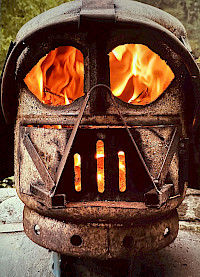 Vintage Darth Vader Fire pit