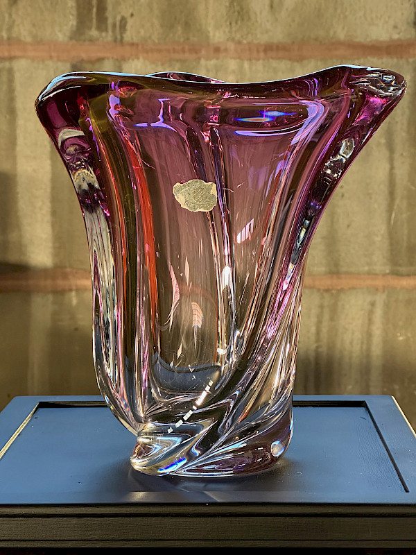 1960s Large Val Saint Lambert vase