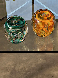 American studio art glass paperweights