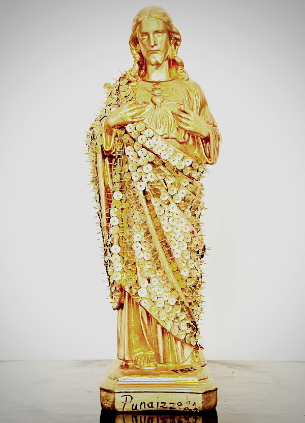 Golden Pushpin Jesus