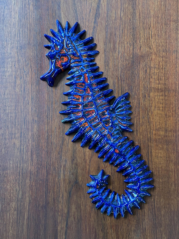 1960s Seahorse wall plaque by Andre Bayer